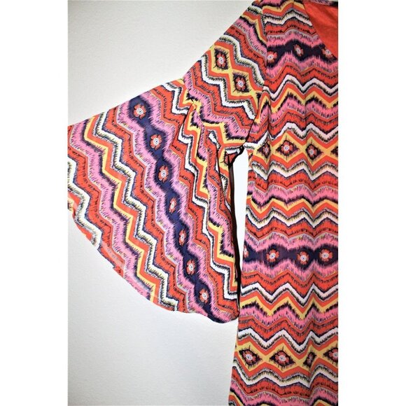 COWGIRL HARDWARE bell sleeve mini dress M - Picture 3 of 5